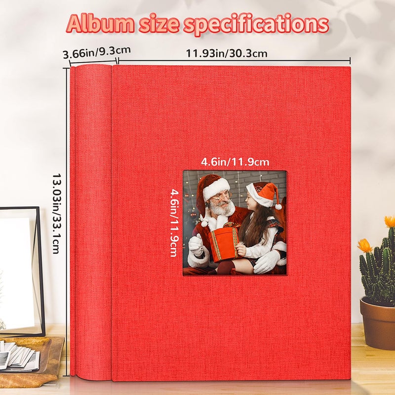 Artfeel Photo Album 4x6 with 1000 Pockets,Slip-in Picture Albums,Linen Cover Memory Book with Front Window,White Page Vertical Photo Book for Wedding,Family,Anniversare,Baby,Vacation - Image 3